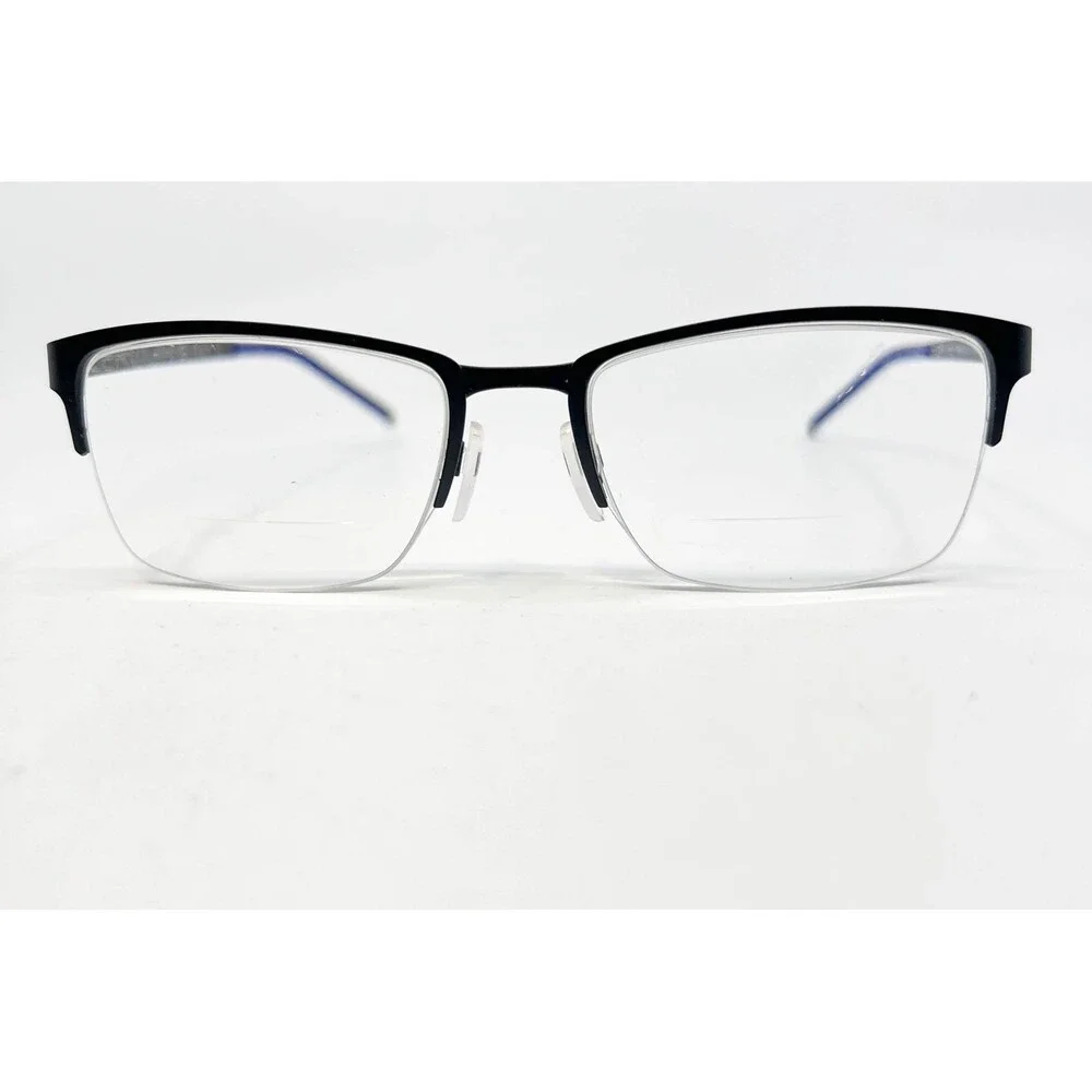 Cole Haan Eyeglasses Mens Black Semi-Rimless Zerogrand CH4014 53-18-140